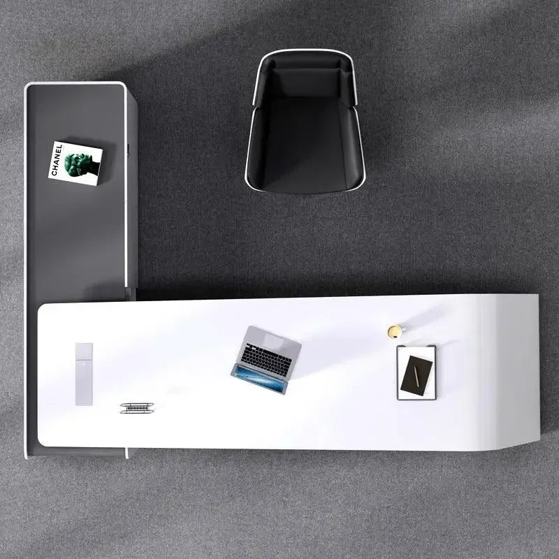 Luxury Long Office Desk Modern Design Storage Multifunctional Office Desk Display Minimalist Mesas Escritorio Trendy Furniture