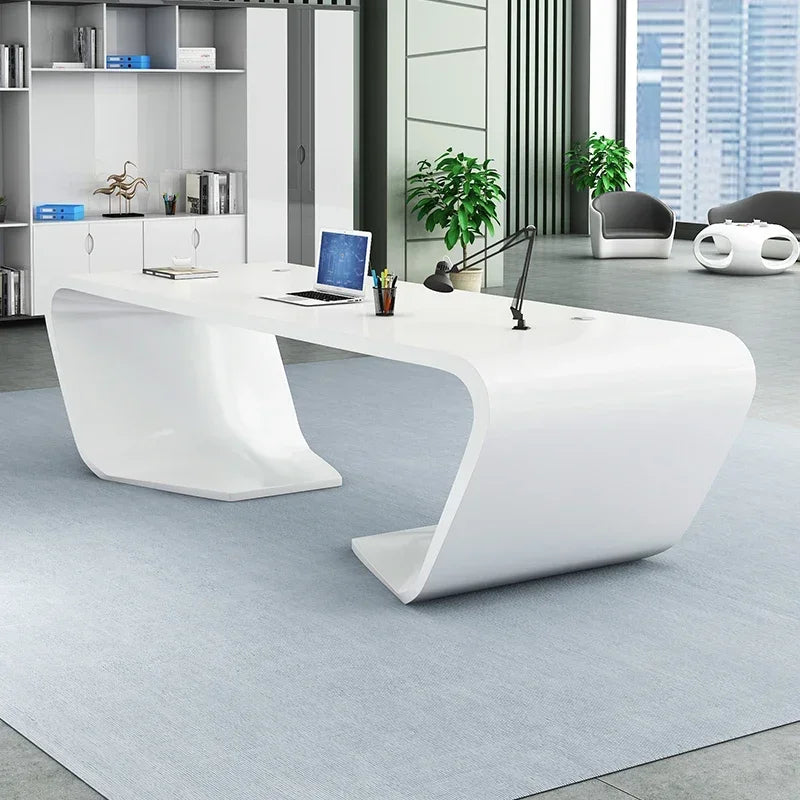 High End Manager Executive Desk L Shaped Wooden Desk Home Office Computer Table