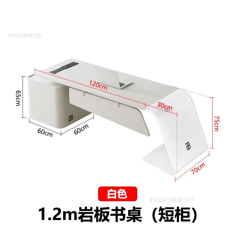 Modern High-end Office Desks Nordic Office Furniture Home Living Room Table Study Computer Desk Designer Light Luxury Boss Desk