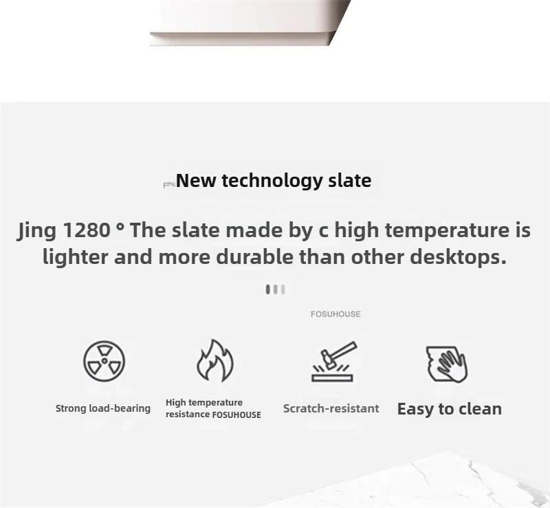 Italian Minimalist Rock Board Office Desks Home Study Table Integrated Light Luxury Office Furniture Modern Boss Computer Desk