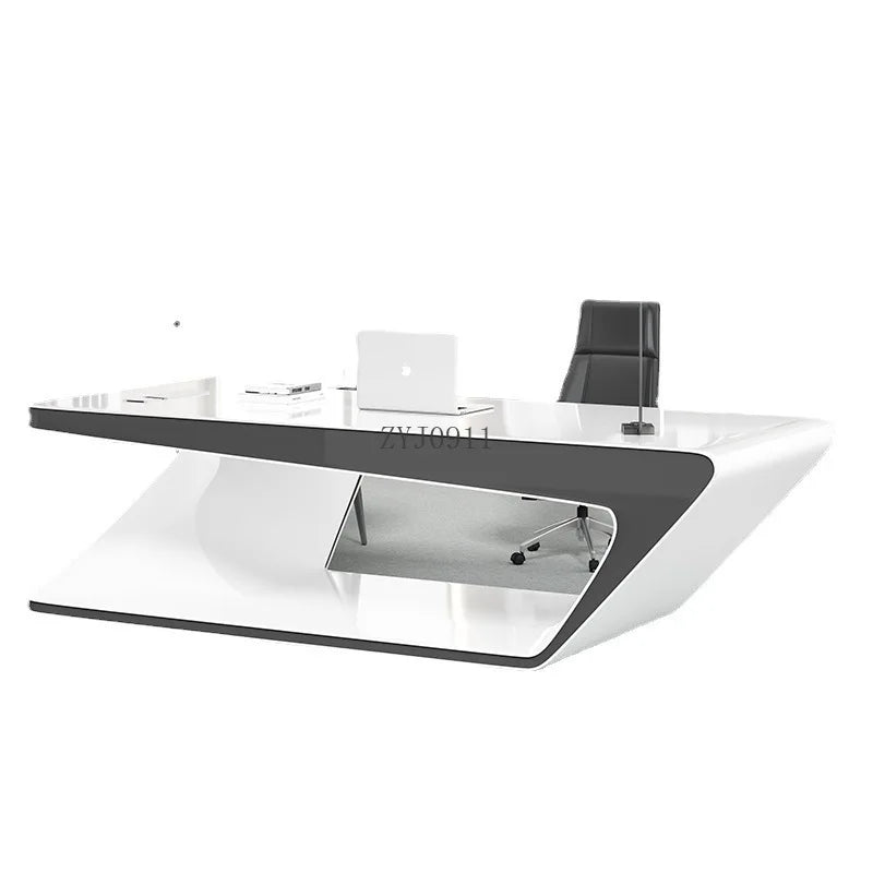 Painting technology boss desk and chair combination desk office simple modern manager desk
