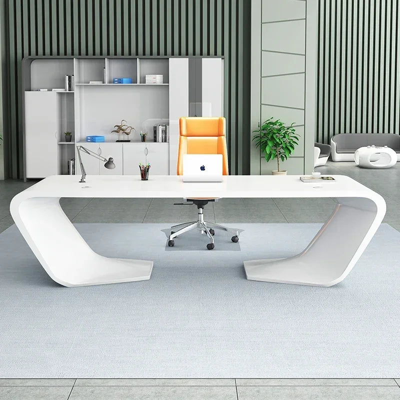 High End Manager Executive Desk L Shaped Wooden Desk Home Office Computer Table
