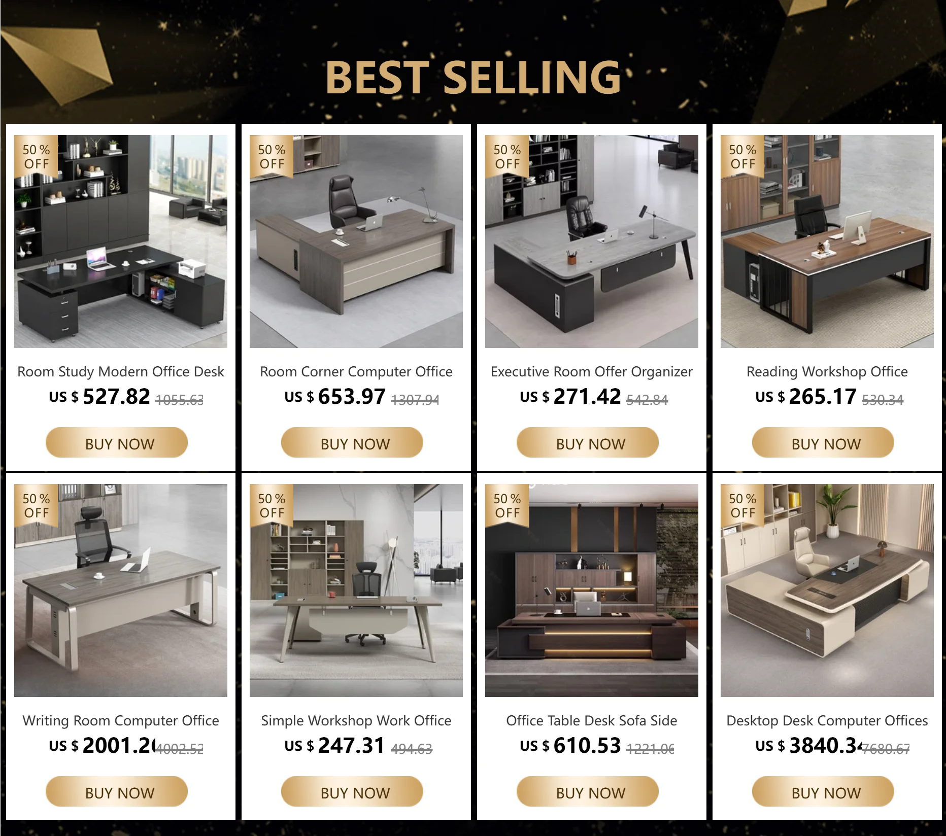 Light Luxury High-end Designer Office Desk Fashionable High-end Modern Simple European Japanese Luxury Office Desk Furniture