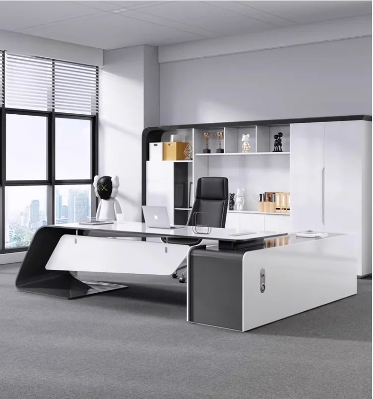 Creative Office Furniture Modern Design CEO Boss Desk Table General Manager Office Boss Desk l Type
