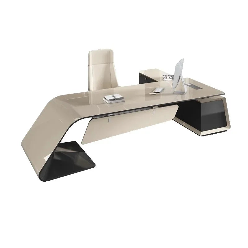Creativity Organizer Office Desk Minimalist Secretary In Stock European Office Desk Work Light Luxury Escritorio Desk Furniture