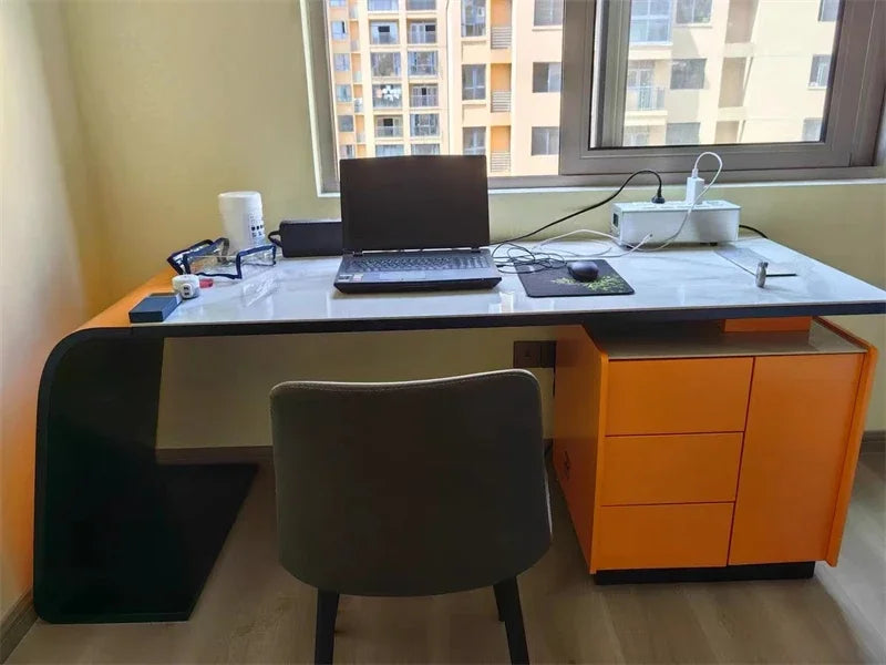 Modern High-end Office Desks Nordic Office Furniture Home Living Room Table Study Computer Desk Designer Light Luxury Boss Desk