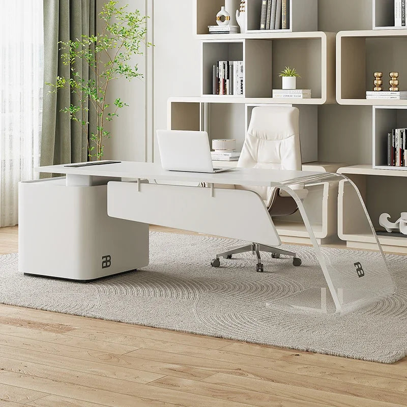 Modern High-end Office Desks Nordic Office Furniture Home Living Room Table Study Computer Desk Designer Light Luxury Boss Desk