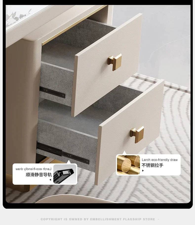 Designer Storage Office Desk Writing Asthetic Drawers Organizer Computer Desks Gaming White Mesa Para Computador Furniture