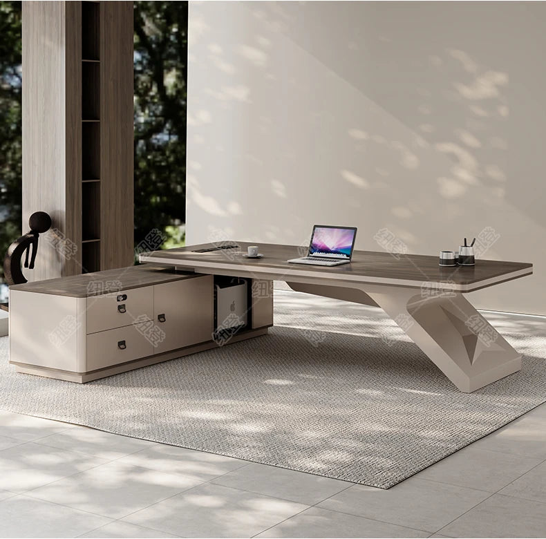 Design European Office Desk Modern Computer Standing Executive Office Desk Minimalist Organizers Scrivania Commercial Furniture