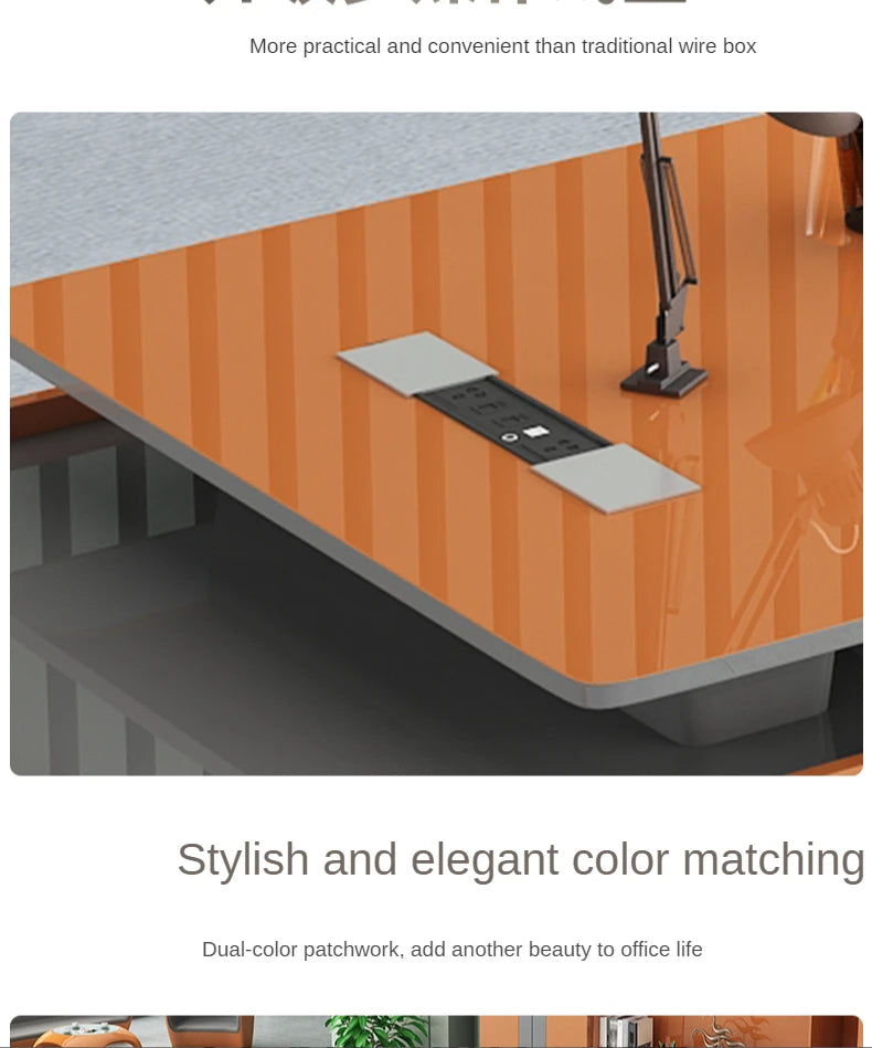 Top Manufacturers Office Furniture Manager Desk Popular Modern Wooden Table CEO Executive Office Desk l Shaped Desk
