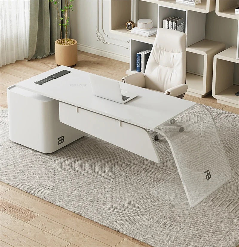 Modern High-end Office Desks Nordic Office Furniture Home Living Room Table Study Computer Desk Designer Light Luxury Boss Desk