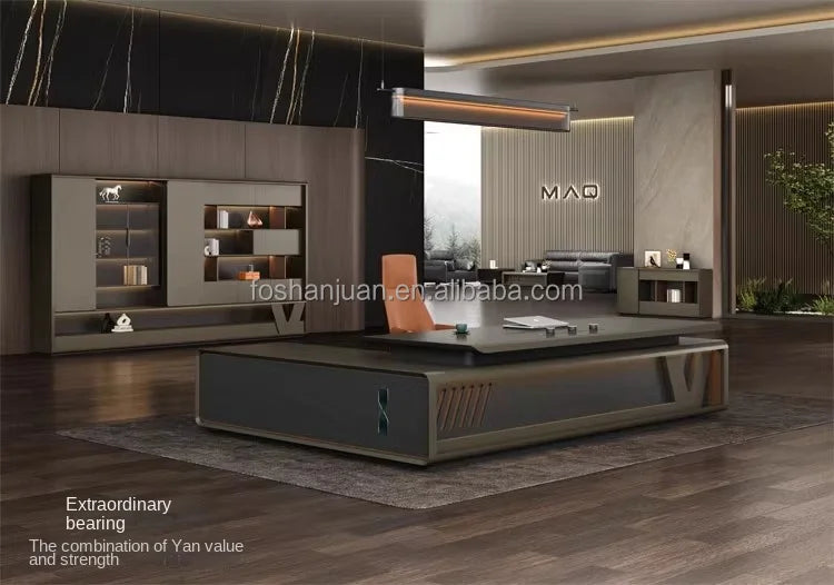 Modern Luxury Office Furniture Manager Ceo Boss Executive Office Desk Computer Table for Personal Office