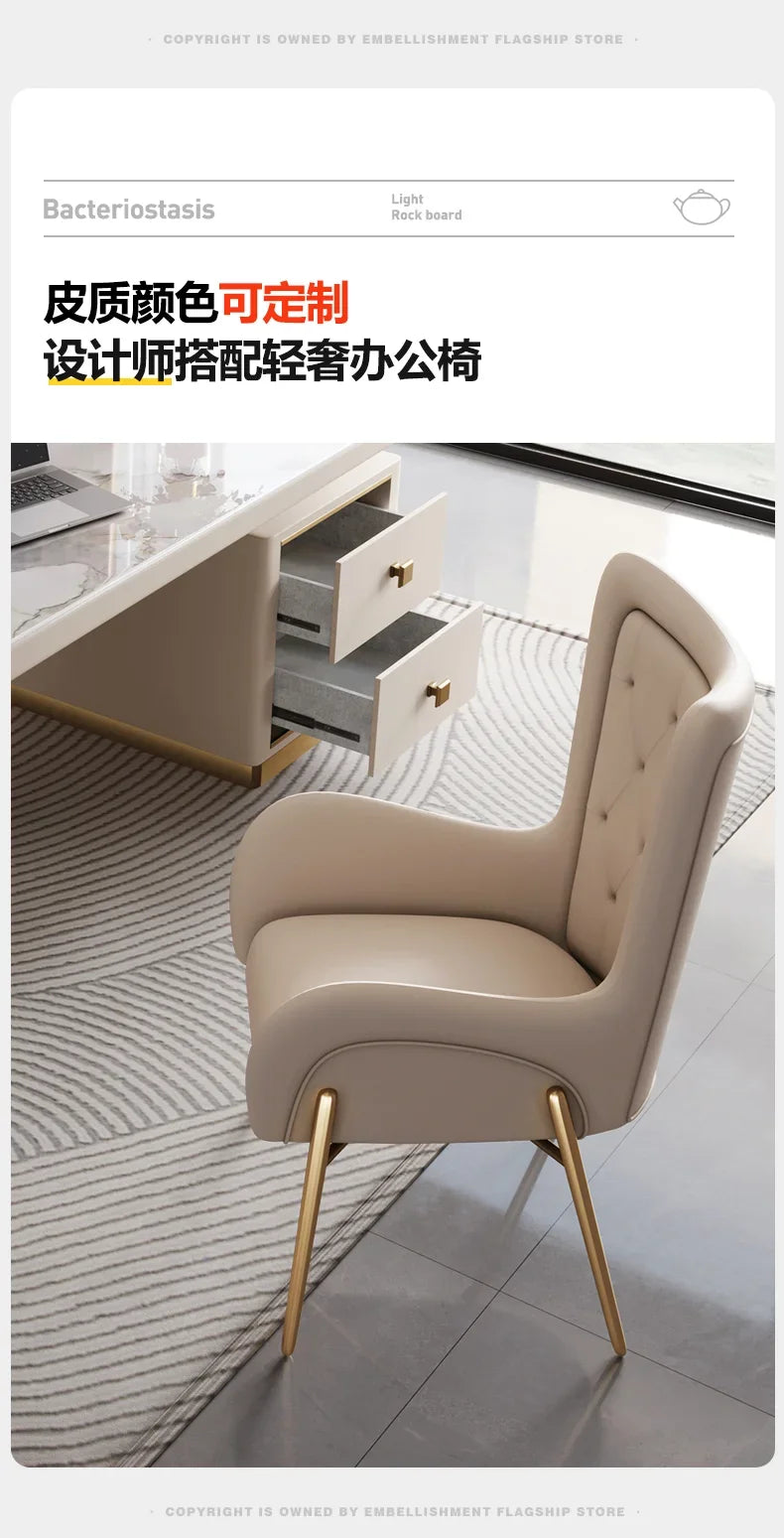 Designer Storage Office Desk Writing Asthetic Drawers Organizer Computer Desks Gaming White Mesa Para Computador Furniture