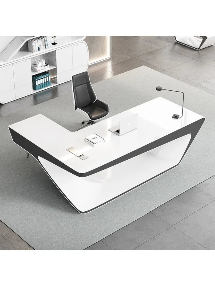 Painting technology boss desk and chair combination desk office simple modern manager desk