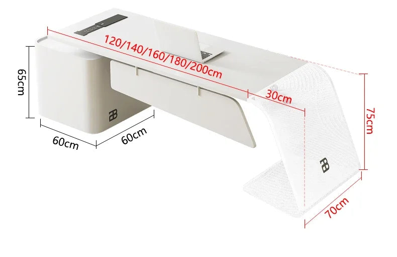 Modern High-end Office Desks Nordic Office Furniture Home Living Room Table Study Computer Desk Designer Light Luxury Boss Desk