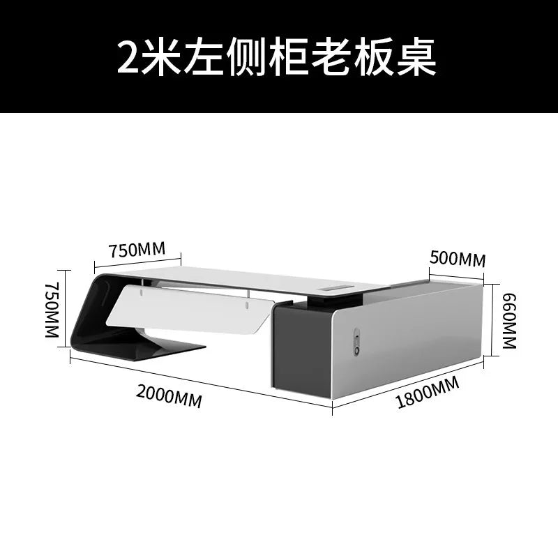 Modern Conference Office Desk Adjustable Makeup Luxury Work Office Desk Cabinets Gaming Unusual Unique Wooden Bureau Furniture