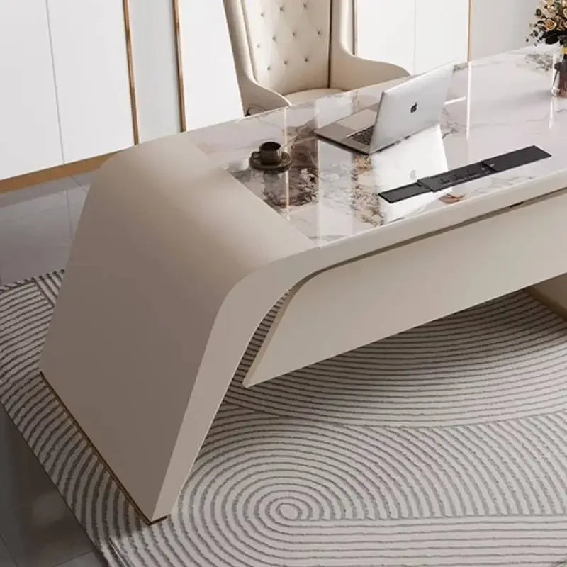 Designer Storage Office Desk Writing Asthetic Drawers Organizer Computer Desks Gaming White Mesa Para Computador Furniture