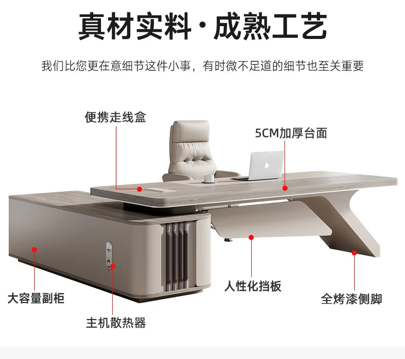 Unusual Executive Office Desk Creativity Drawers European Boss Computer Desks High End Designer Escritorio Oficina Furniture