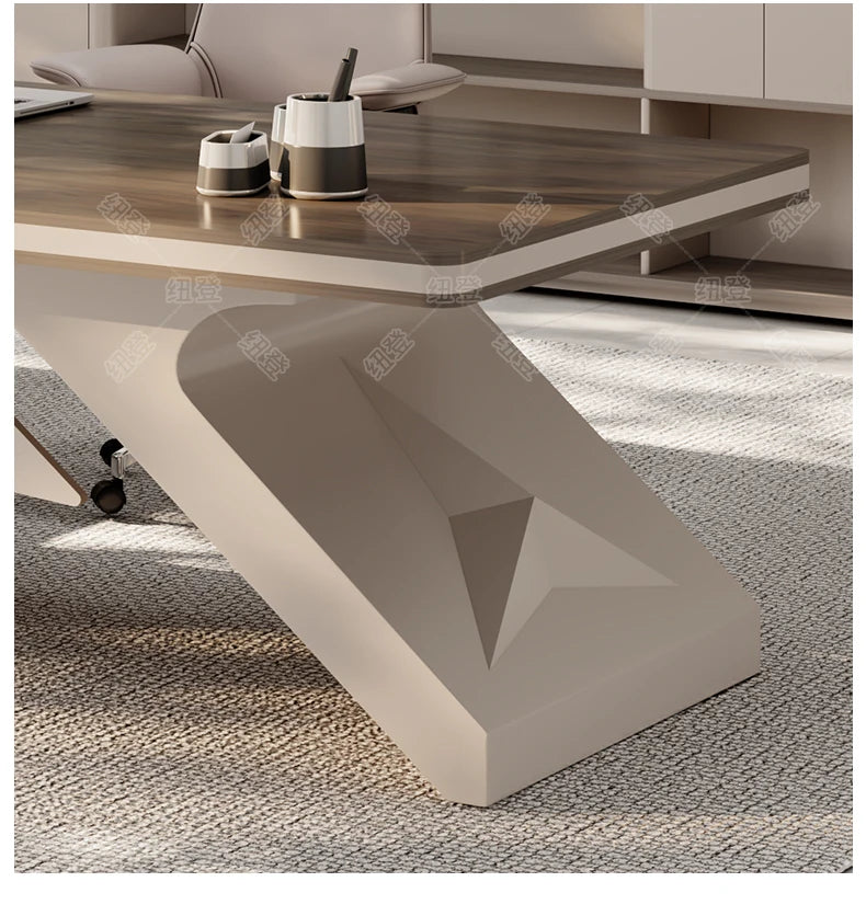 Design European Office Desk Modern Computer Standing Executive Office Desk Minimalist Organizers Scrivania Commercial Furniture