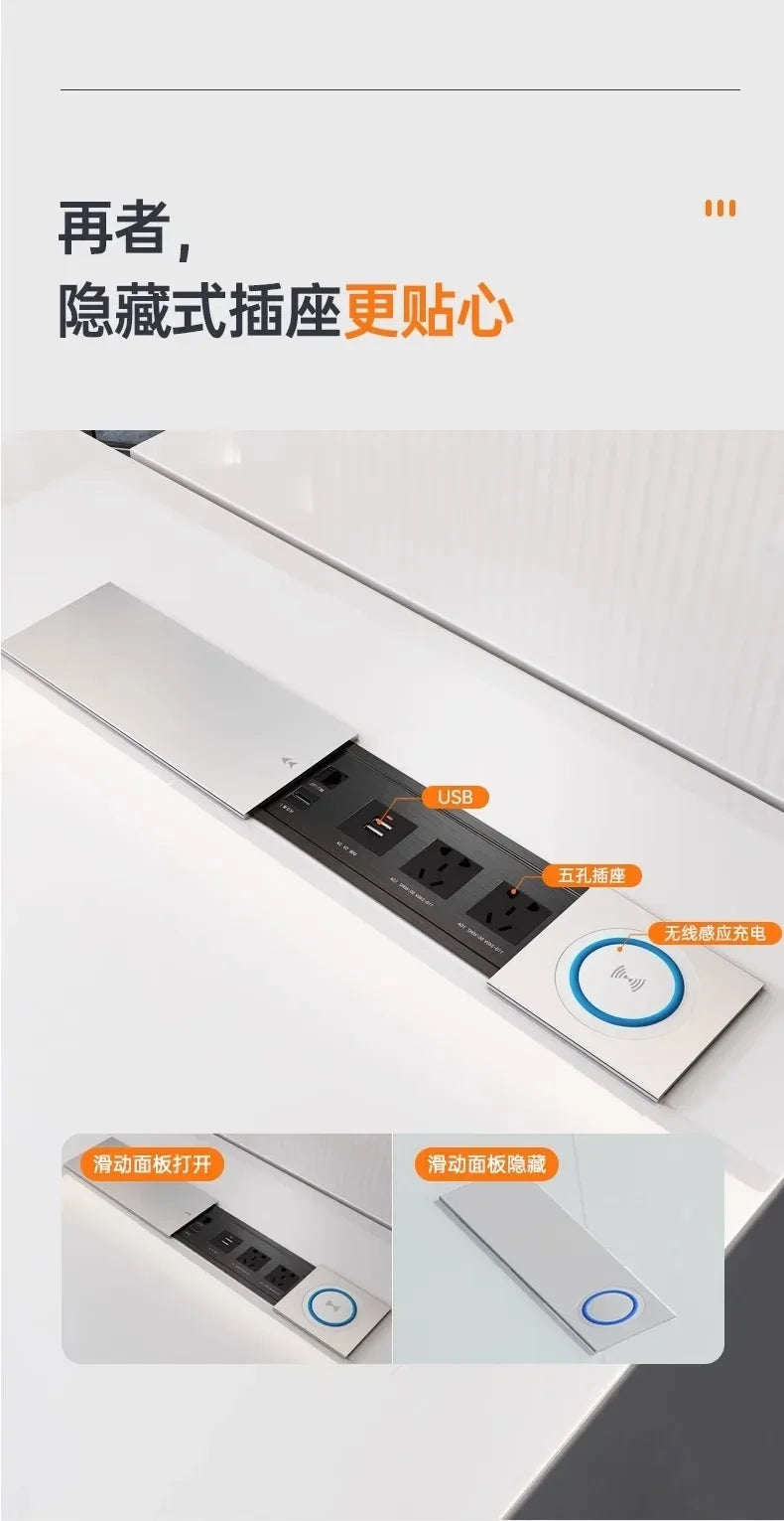 Long Luxury A Desk Design Modern Stationery Furniture Offices Multifunctional Display Minimalist Storage Trendy Mesas Escritorio