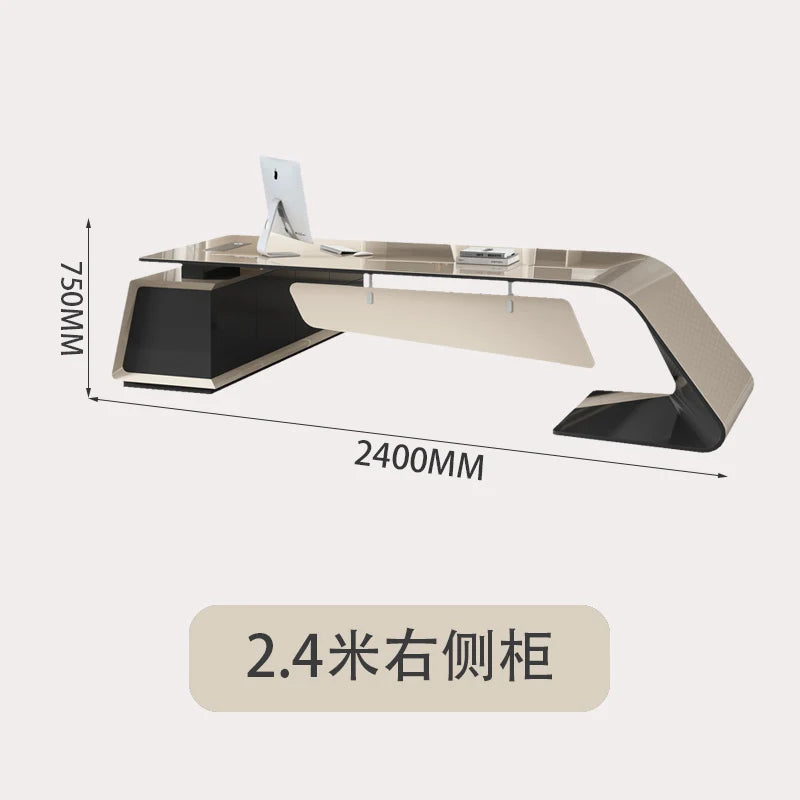 Creativity Organizer Office Desk Minimalist Secretary In Stock European Office Desk Work Light Luxury Escritorio Desk Furniture