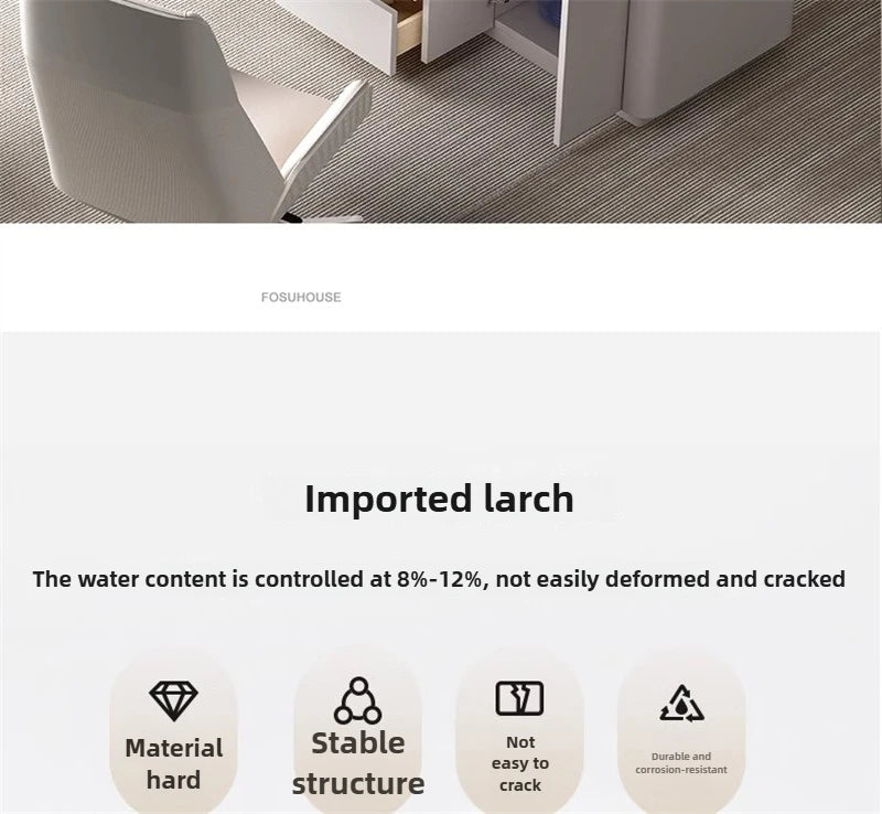 Italian Minimalist Rock Board Office Desks Home Study Table Integrated Light Luxury Office Furniture Modern Boss Computer Desk