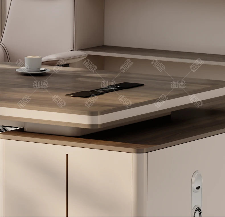 Design European Office Desk Modern Computer Standing Executive Office Desk Minimalist Organizers Scrivania Commercial Furniture