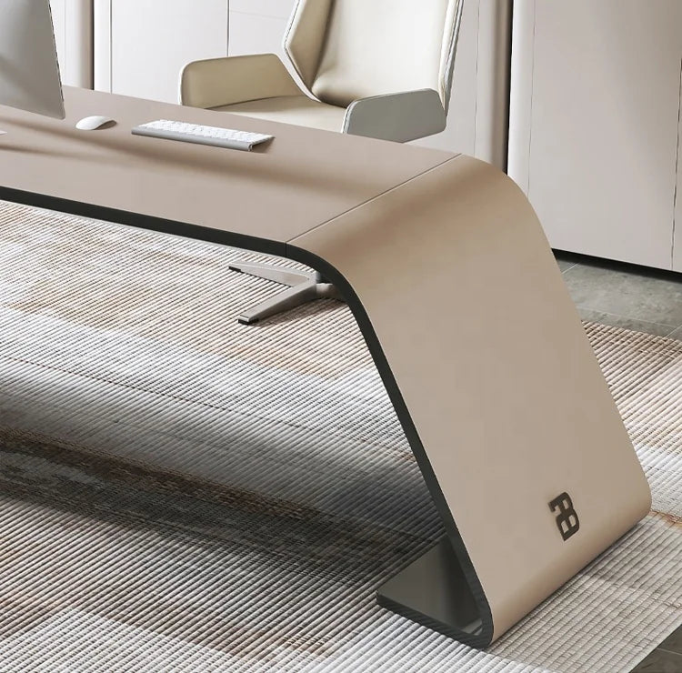 Office Desk Home Escritorio De Oficina Furniture Design Strong Mobilier De Bureau Home Executive Boss Luxury Office Desk GREY