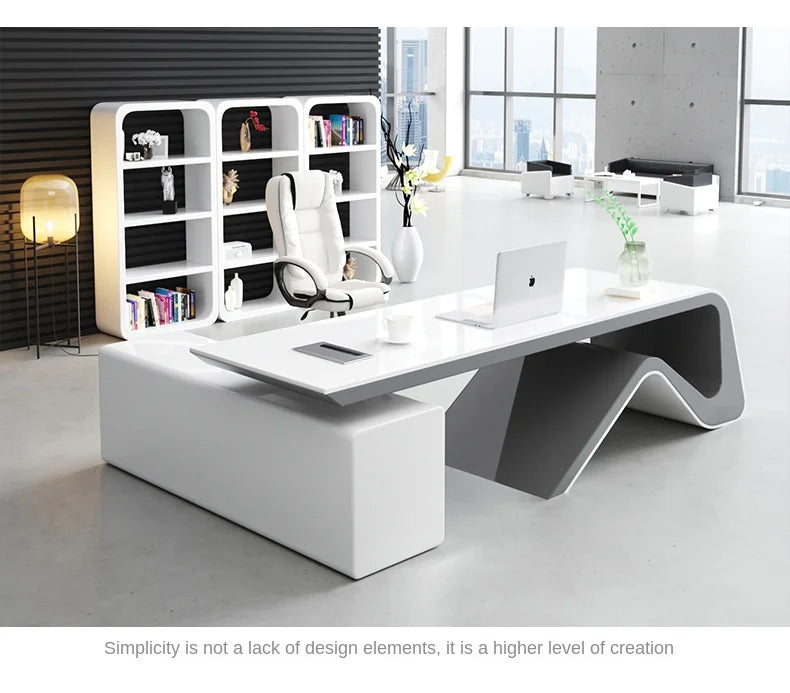 LBZ16 Modern Design  Boss Executive Office Desk With Storage Cabinet CEO Director Manager Executive Desk Office Furniture