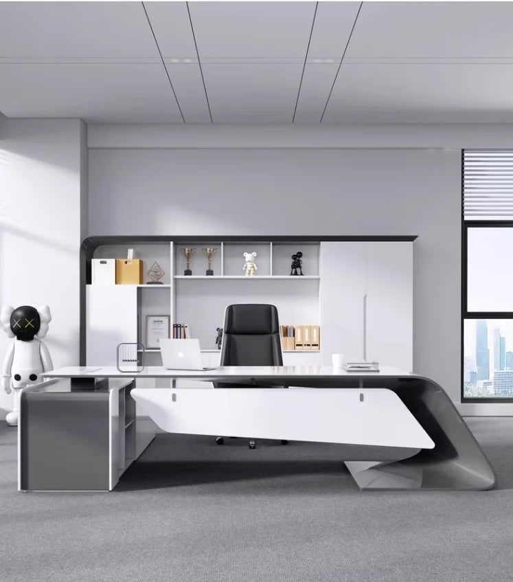 Creative Office Furniture Modern Design CEO Boss Desk Table General Manager Office Boss Desk l Type