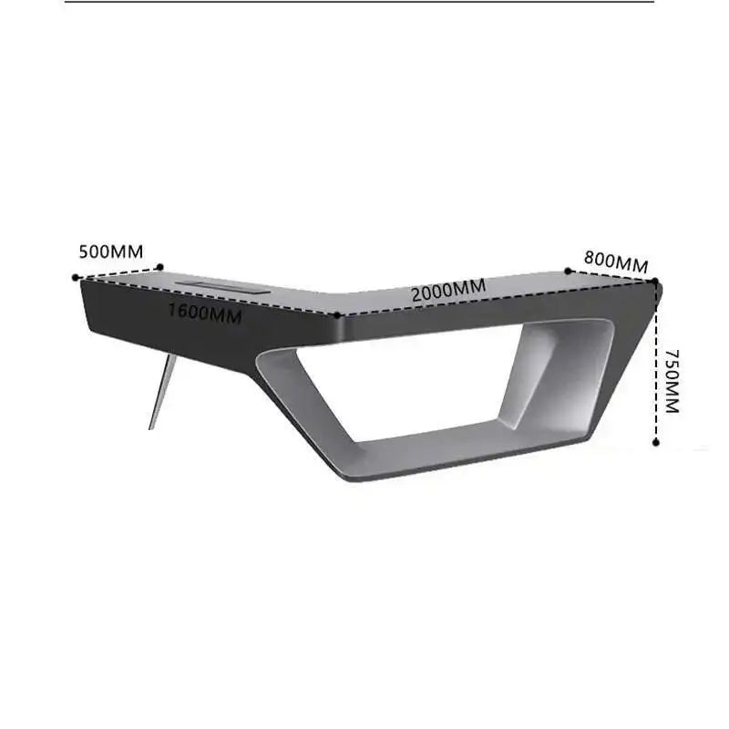 Modern Executive Office Desk - Smart Charging Hub Cable Management Luxury Desktop PC Accessories Bureau De Direction Furniture