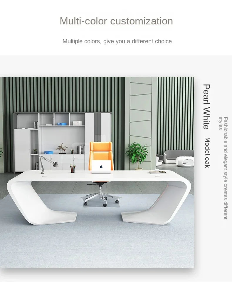 High End Manager Executive Desk L Shaped Wooden Desk Home Office Computer Table