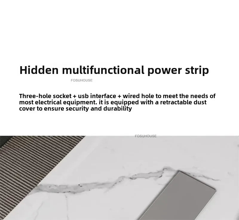 Home Study Table Integrated Italian Rock Board Office Desks Luxury Office Furniture Modern Boss Computer Desk f