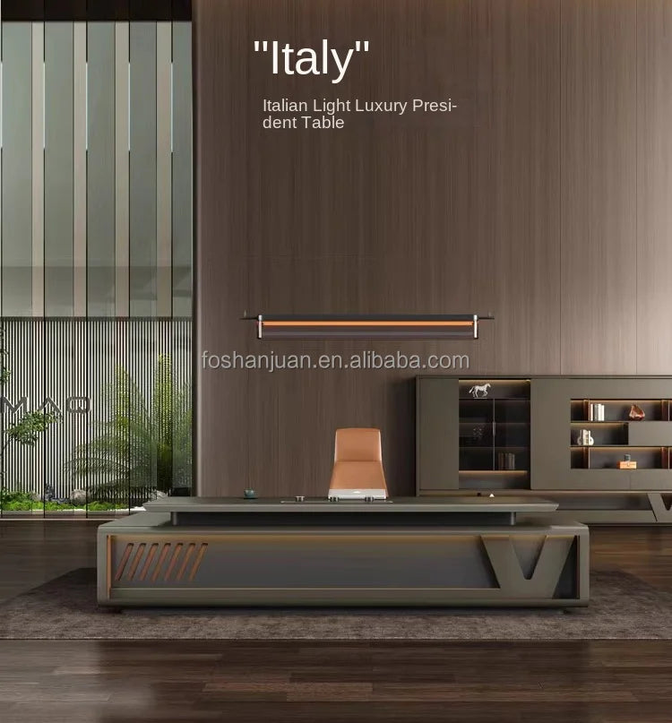 Modern Luxury Office Furniture Manager Ceo Boss Executive Office Desk Computer Table for Personal Office