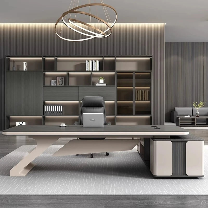 Light Luxury Boss Desk, Simple And Modern Chairperson's Desk Manager's Desk Office