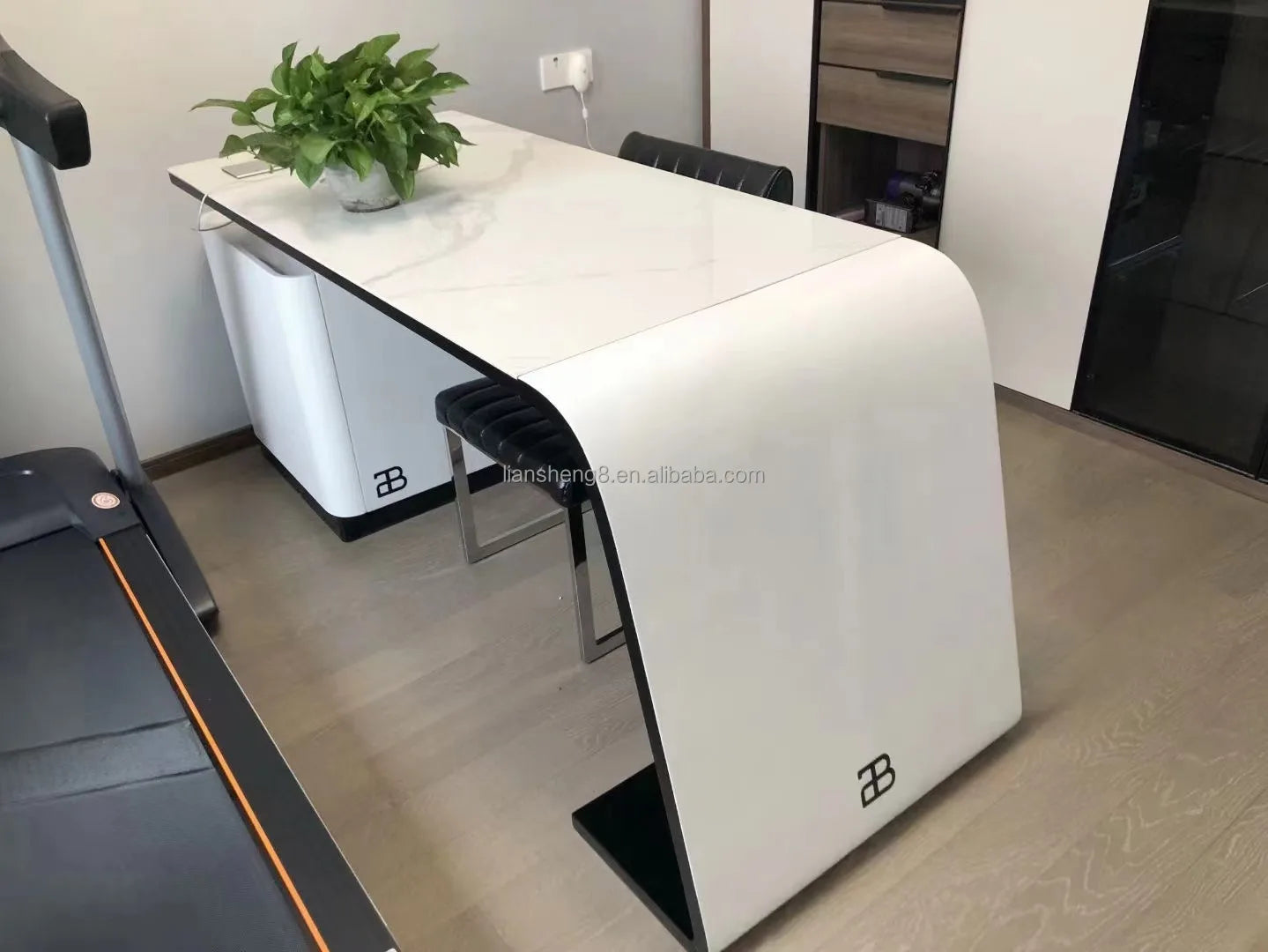 Office Desk Home Escritorio De Oficina Furniture Design Strong Mobilier De Bureau Home Executive Boss Luxury Office Desk GREY