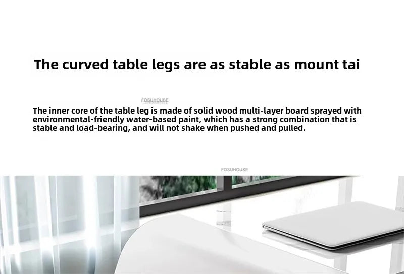 Italian Minimalist Rock Board Office Desks Home Study Table Integrated Light Luxury Office Furniture Modern Boss Computer Desk