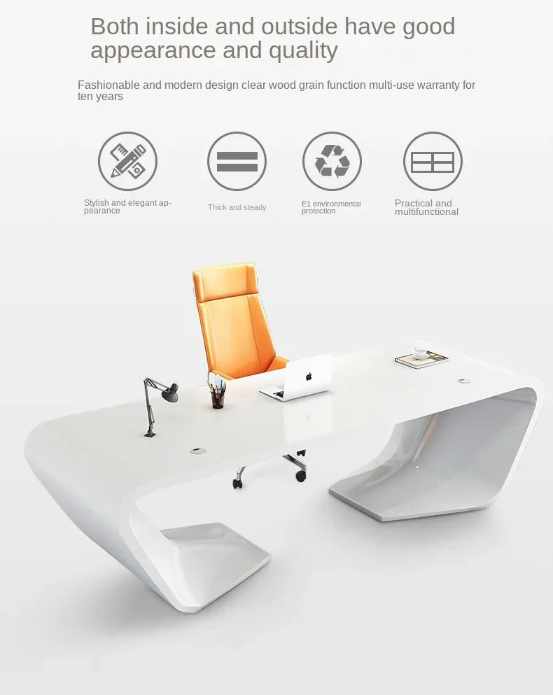 High End Manager Executive Desk L Shaped Wooden Desk Home Office Computer Table