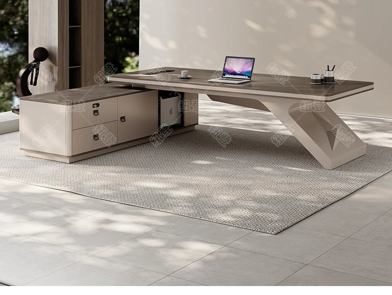Design European Office Desk Modern Computer Standing Executive Office Desk Minimalist Organizers Scrivania Commercial Furniture