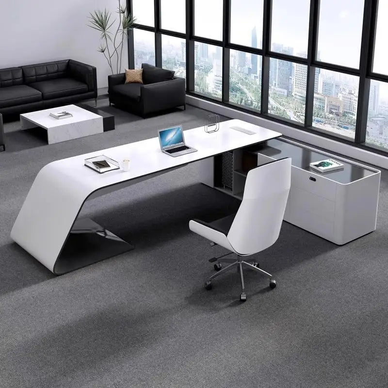 Modern Conference Office Desk Adjustable Makeup Luxury Work Office Desk Cabinets Gaming Unusual Unique Wooden Bureau Furniture