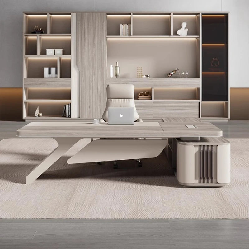 Unusual Executive Office Desk Creativity Drawers European Boss Computer Desks High End Designer Escritorio Oficina Furniture