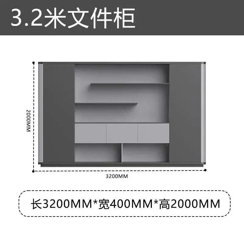 Modern Executive Office Desk - Smart Charging Hub Cable Management Luxury Desktop PC Accessories Bureau De Direction Furniture