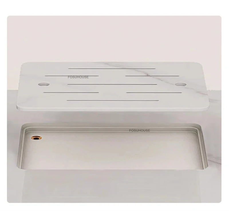 Italian Minimalist Rock Board Office Desks Home Study Table Integrated Light Luxury Office Furniture Modern Boss Computer Desk