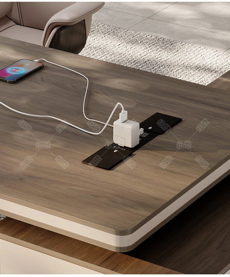 Design European Office Desk Modern Computer Standing Executive Office Desk Minimalist Organizers Scrivania Commercial Furniture
