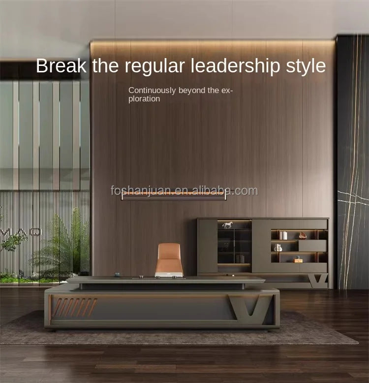 Modern Luxury Office Furniture Manager Ceo Boss Executive Office Desk Computer Table for Personal Office