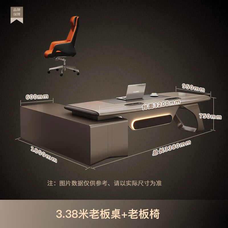 Luxury Floor Office Desk In Stock Secretary In Stock Long Office Desk European Work Bookshelf Escritorio Oficina Desk Furniture