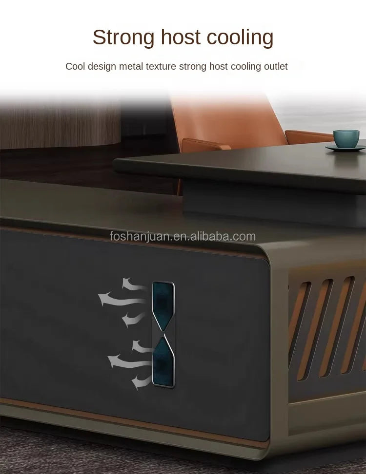 Modern Luxury Office Furniture Manager Ceo Boss Executive Office Desk Computer Table for Personal Office