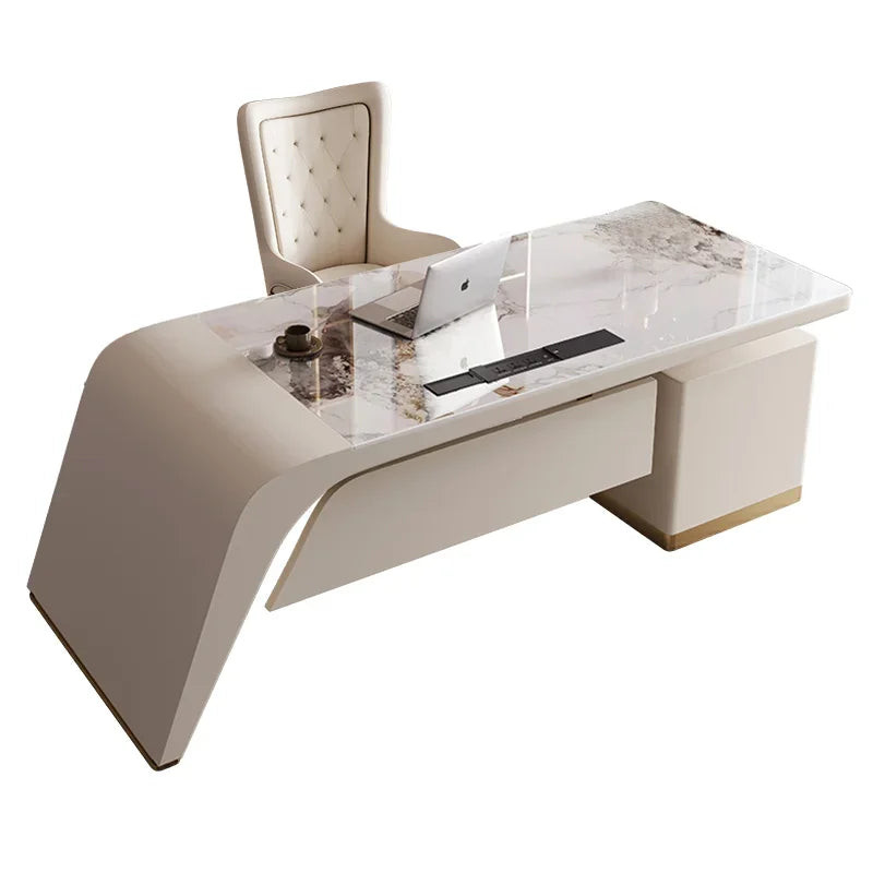 Designer Storage Office Desk Writing Asthetic Drawers Organizer Computer Desks Gaming White Mesa Para Computador Furniture