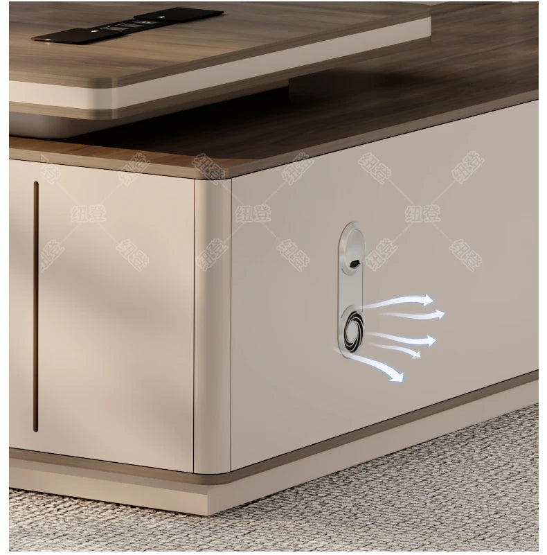Design European Office Desk Modern Computer Standing Executive Office Desk Minimalist Organizers Scrivania Commercial Furniture