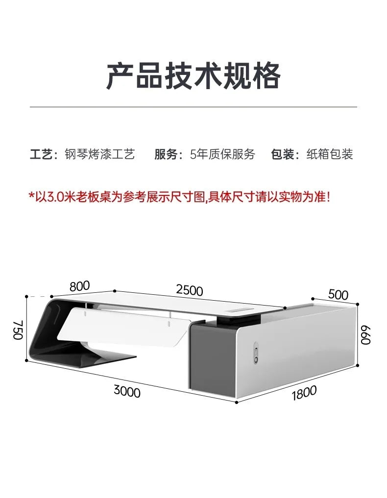 Modern Conference Office Desk Adjustable Makeup Luxury Work Office Desk Cabinets Gaming Unusual Unique Wooden Bureau Furniture